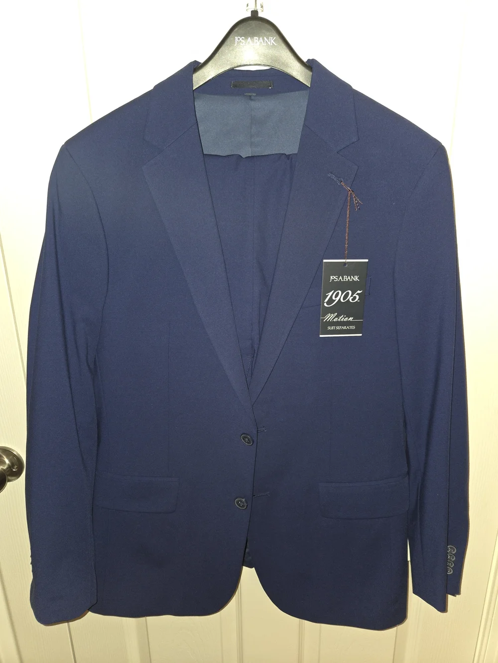 NWT Jos A Bank 1905 Motion Navy Suit Separates Jacket 41R Pants 34x32